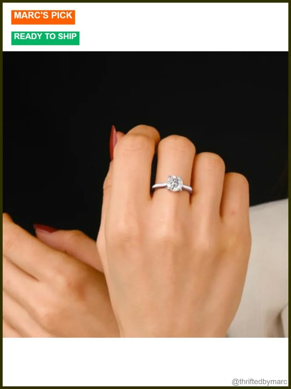 IGI Certified 2.16ct Moissanite Engagement Ring 925 Sterling Silver Wedding Band